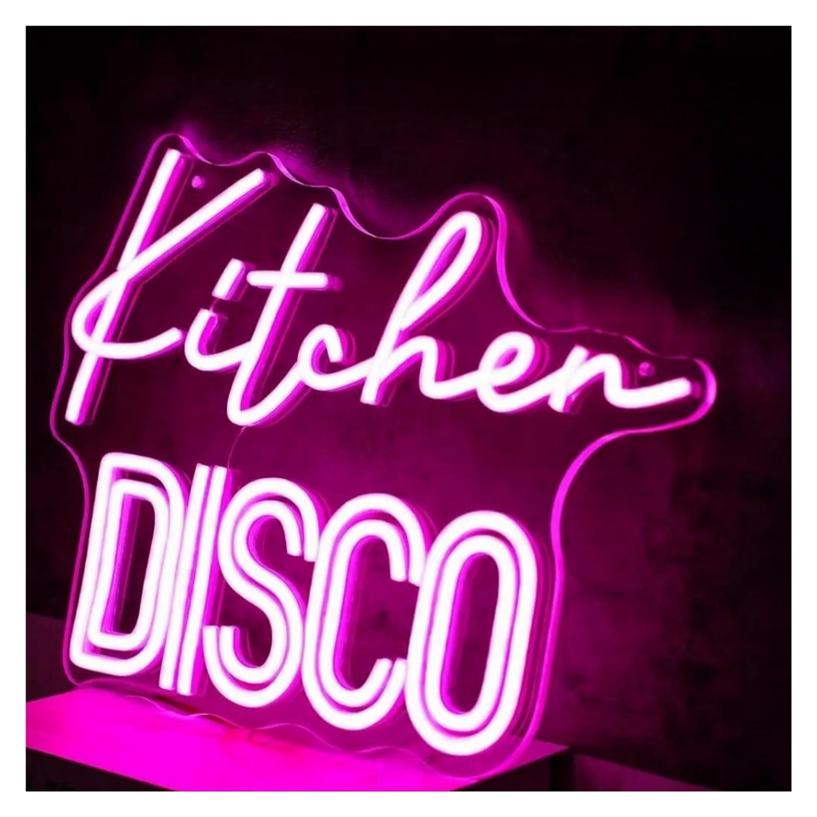 Insegna luminosa al neon Discoteca da cucina per insegne al per neon alimentate tramite per USB 29,21 cm x 40,64
