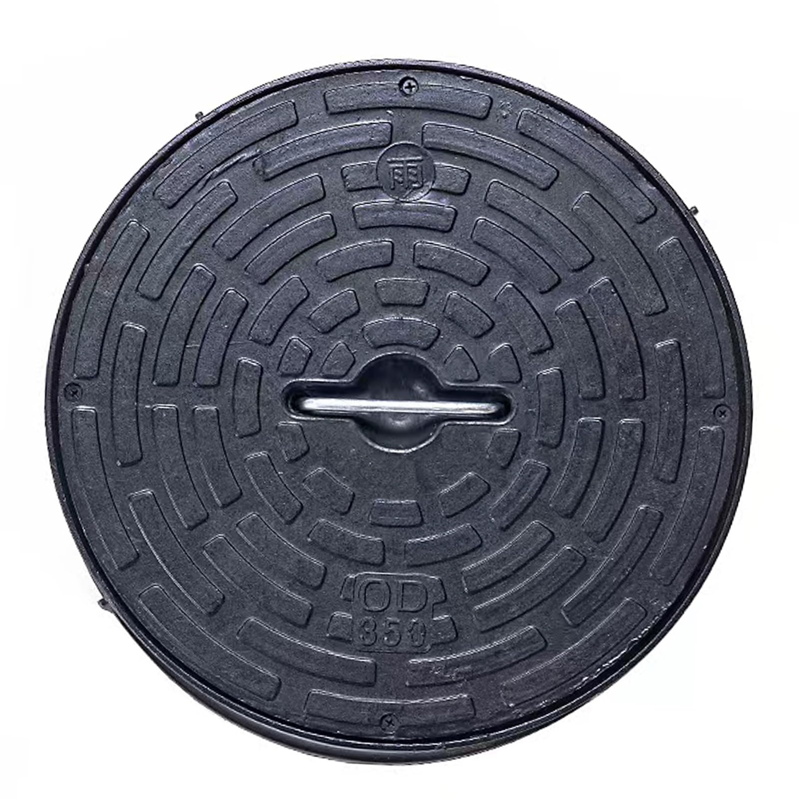 Couvercle de fosse septique rond 450 mm avec plaque drainage en plastique