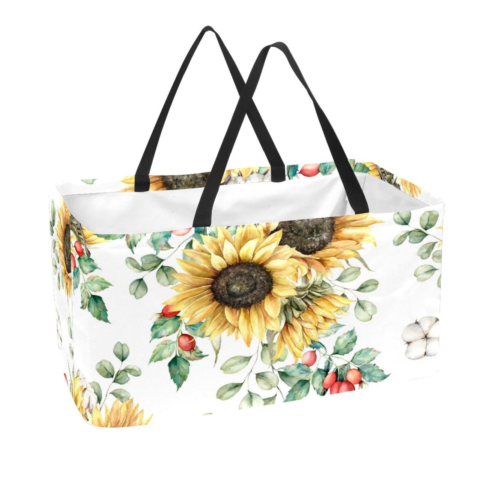 Sac d'épicerie réutilisable lavable pour le marché et panier de rangement pour la maison