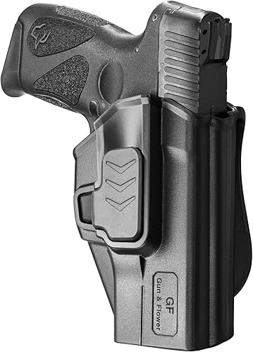OWB Holster for Taurus G2CG3C, PT111PT140 G2, G3C Toro  IndexThumb Release, RDS Ready Options, PaddleClipIWB Carry, Adjustable Cant, No Wobble,