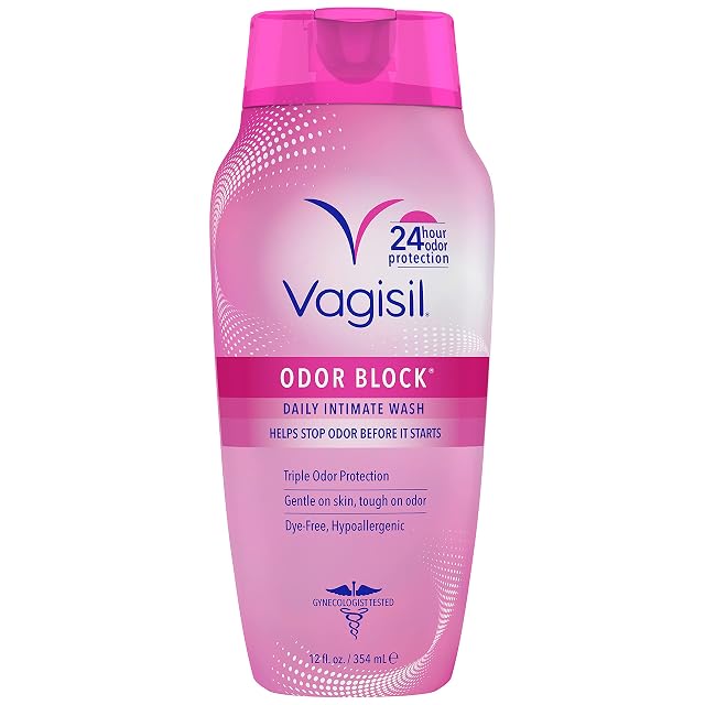 Vagisil Feminine Wash for Intimate Area Hygiene Odor Block Gynecologist Tested Hypoallergenic 12 oz Pack of 1