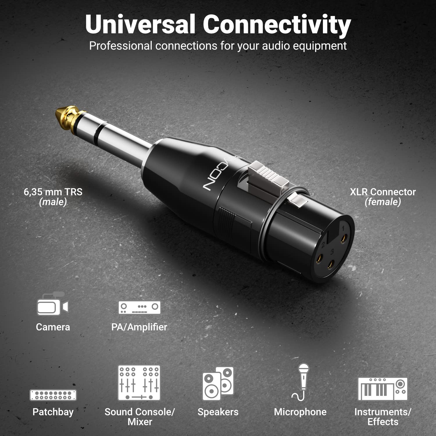 InLine® Adattatore Sdoppiatore Audio, Spina Jack 6,3mm A 2 Prese Jack 3,5mm, Stereo - Cod. 99304 - Foto 10