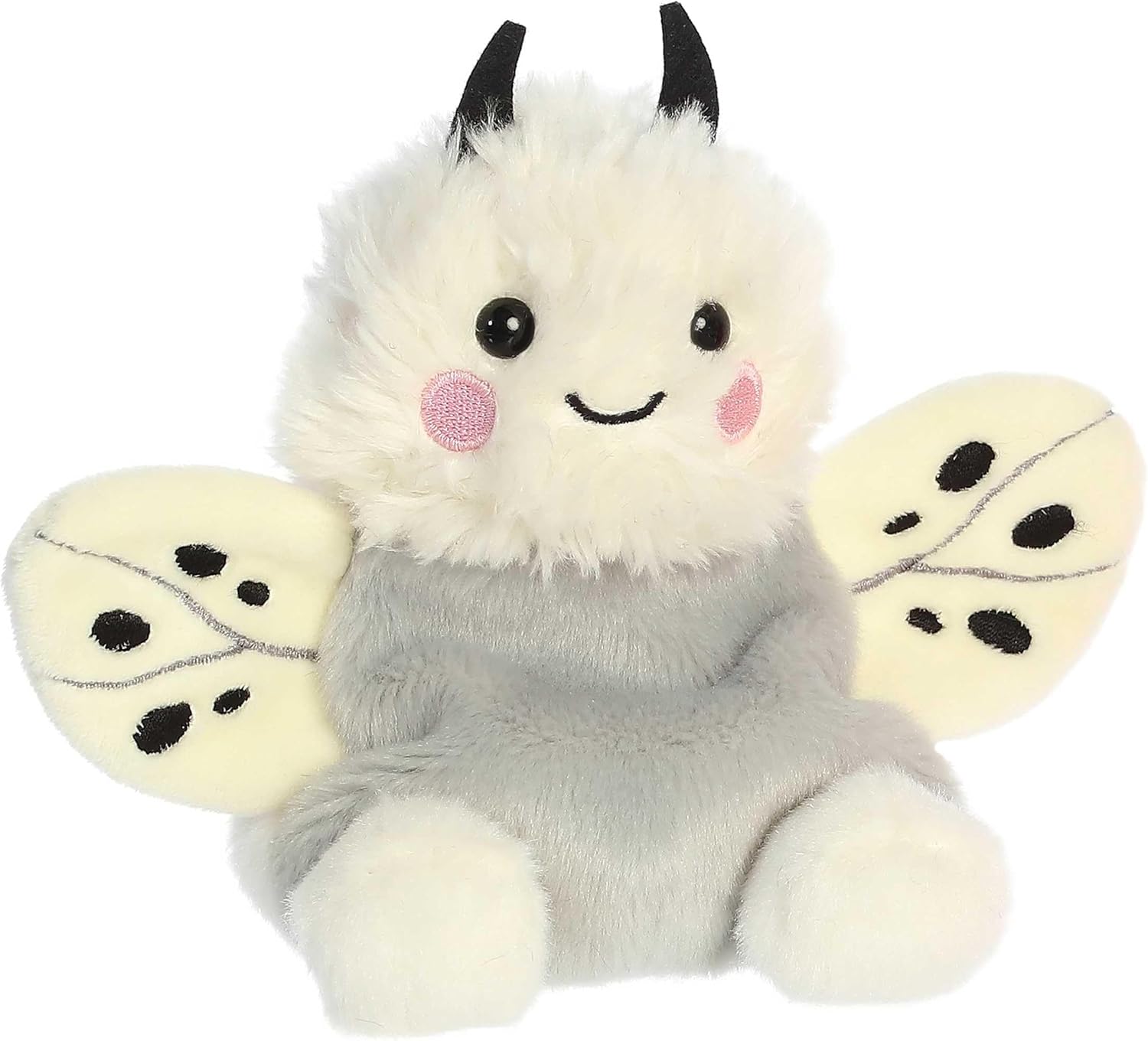 Aurora® Adorable Palm Pals™ Astra Moth™ Stuffed Animal - Fun Collectible Plush for Kids and Adult Collectors - Perfect for Decorating Rooms and Birthday Gifts - White 5.5 Inches