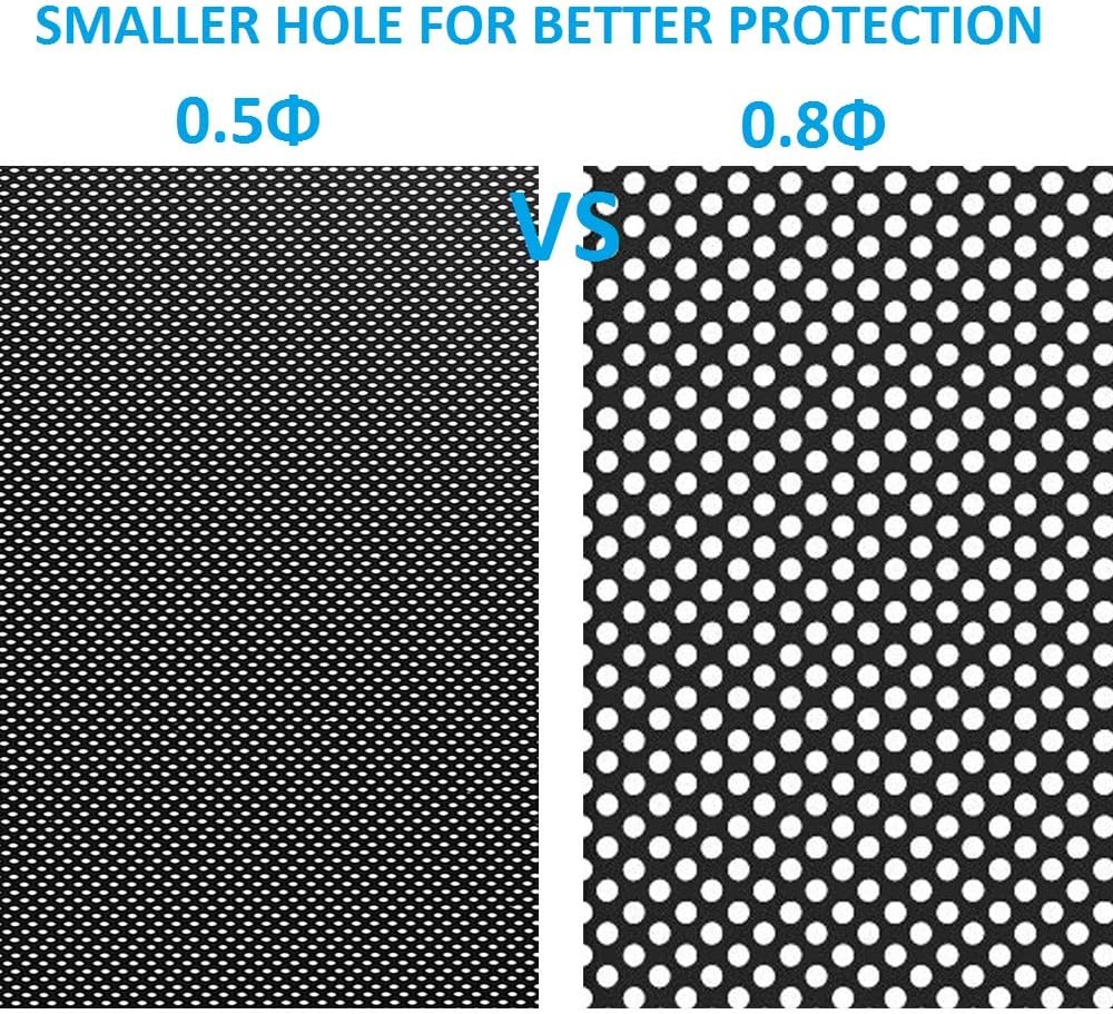 120mm Fan Dust Filter Mesh 4.72inch Magnetic Frame PVC PC Computer Case Fan Dust Mesh Cover Grills Black 5-Pack