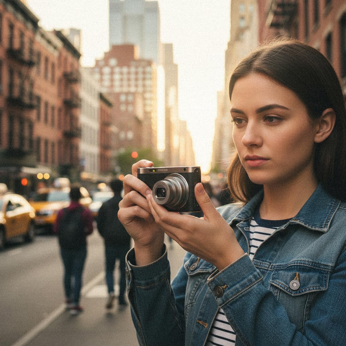 PRIXTON Cámara Digital 4K UHD 64MP Discovery DC650, Cámara de Fotos con Wi-Fi y App, Estabilización Anti-Shake, Detección Facial, Zoom Óptico 6X, Pantalla IPS 2,88", USB-C, MicroSD hasta 256 GB