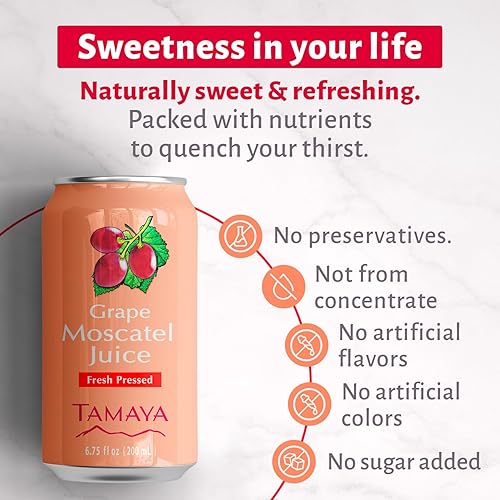 Miniatura 45 de Tamaya Jugos sin mezclar de fruta natural, no de concentrado, 125 frutos prensados, 100% natural, sin azúcar añadida, sin conservadores, latas