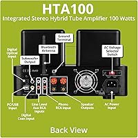 Vista 3 de Dayton Audio HTA100 Amplificador Estéreo Híbrido de Tubo Integrado 100 Vatios
