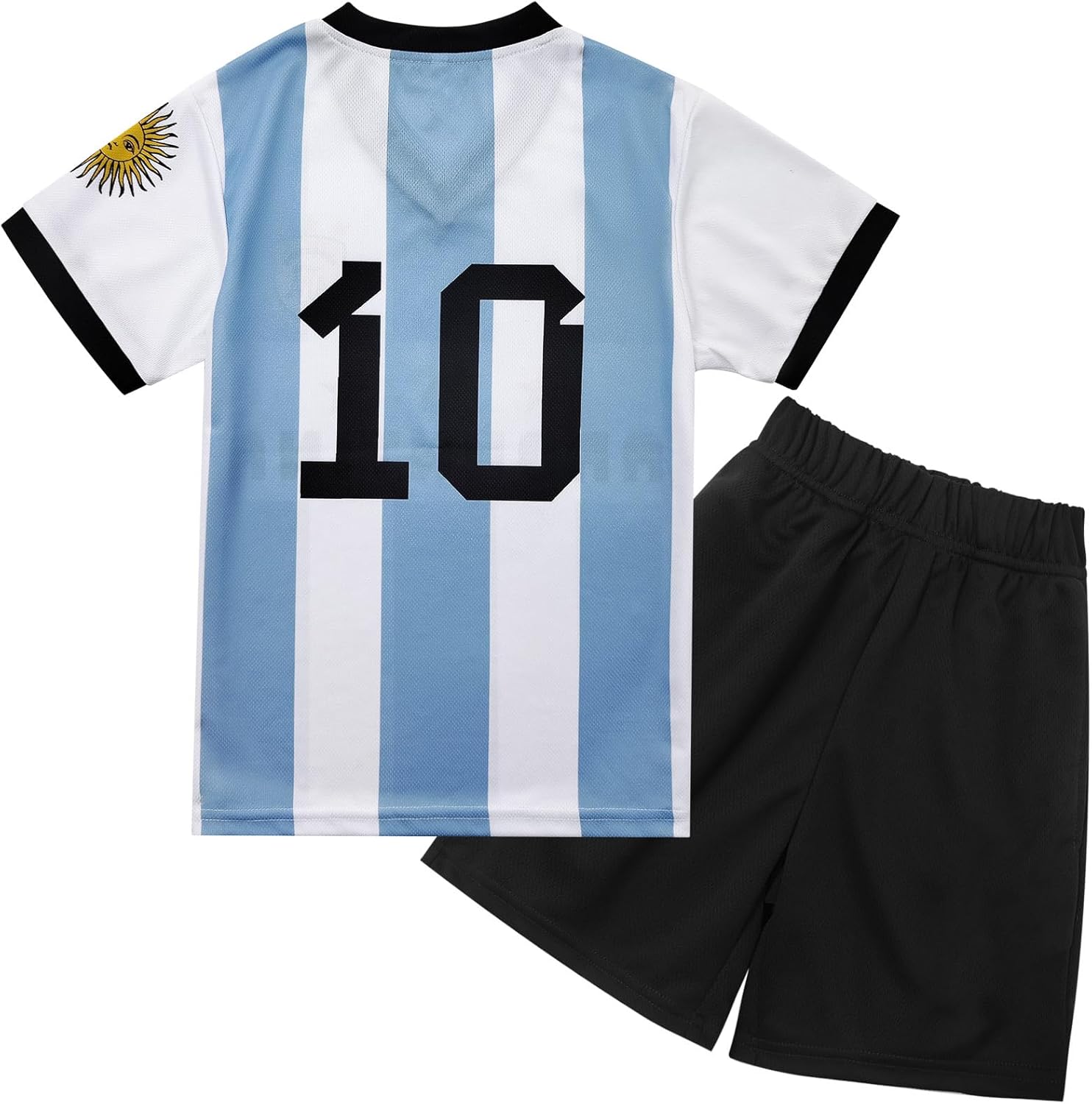 Argentina Boys Youth Kids Soccer Jersey&Shorts Baby Soccer Jersey Outfits Toddler Football Uniform - Image 2