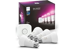 Philips Hue Smart Light Starter Kit with 75W Bulbs
