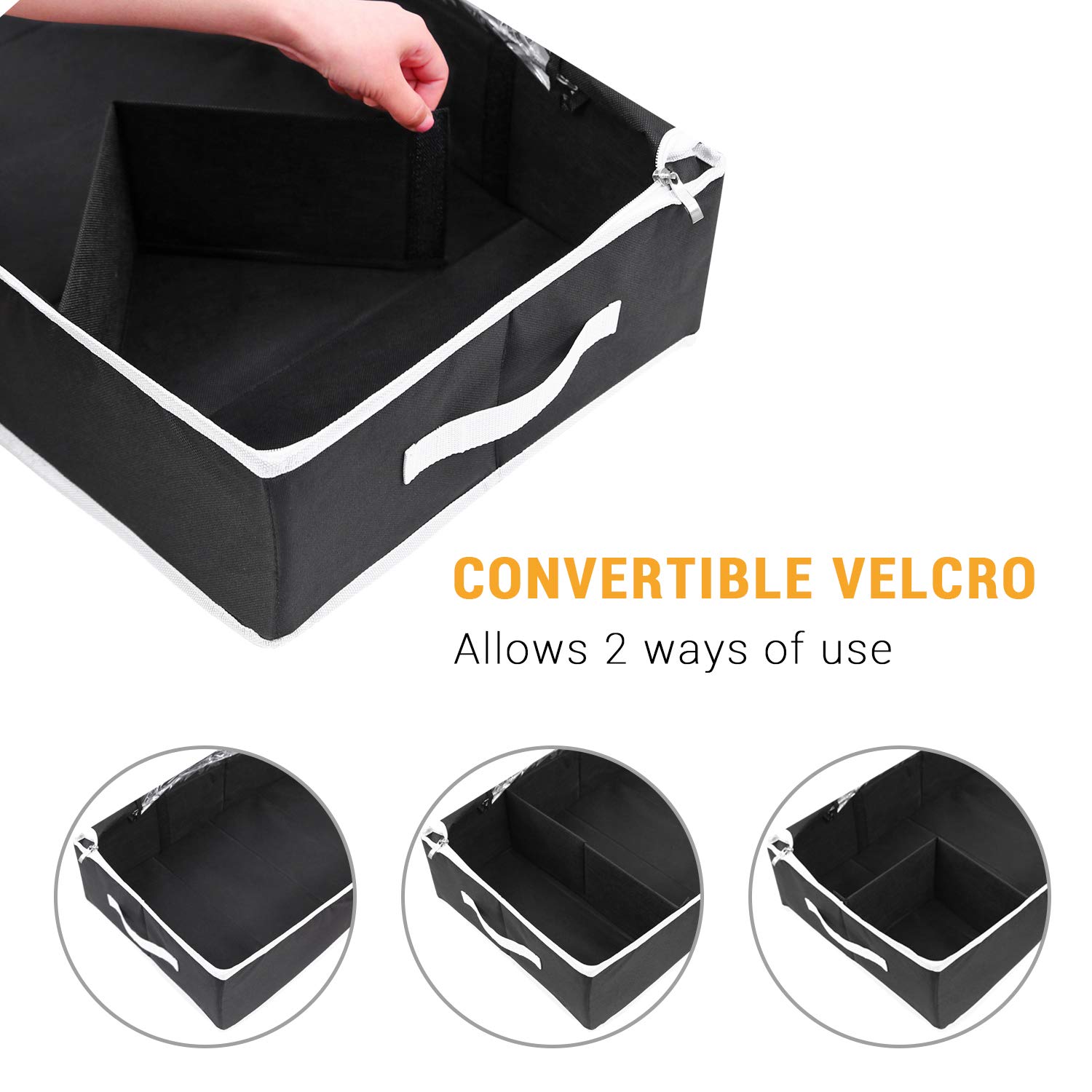 Contenitori di stoccaggio per carta da pacchi Ohuhu, organizer per carta da regalo, tessuto Oxford 600D antistrappo e impermeabile, 103 cm/40,5'' adatto a 18-24 rotoli (Nero)