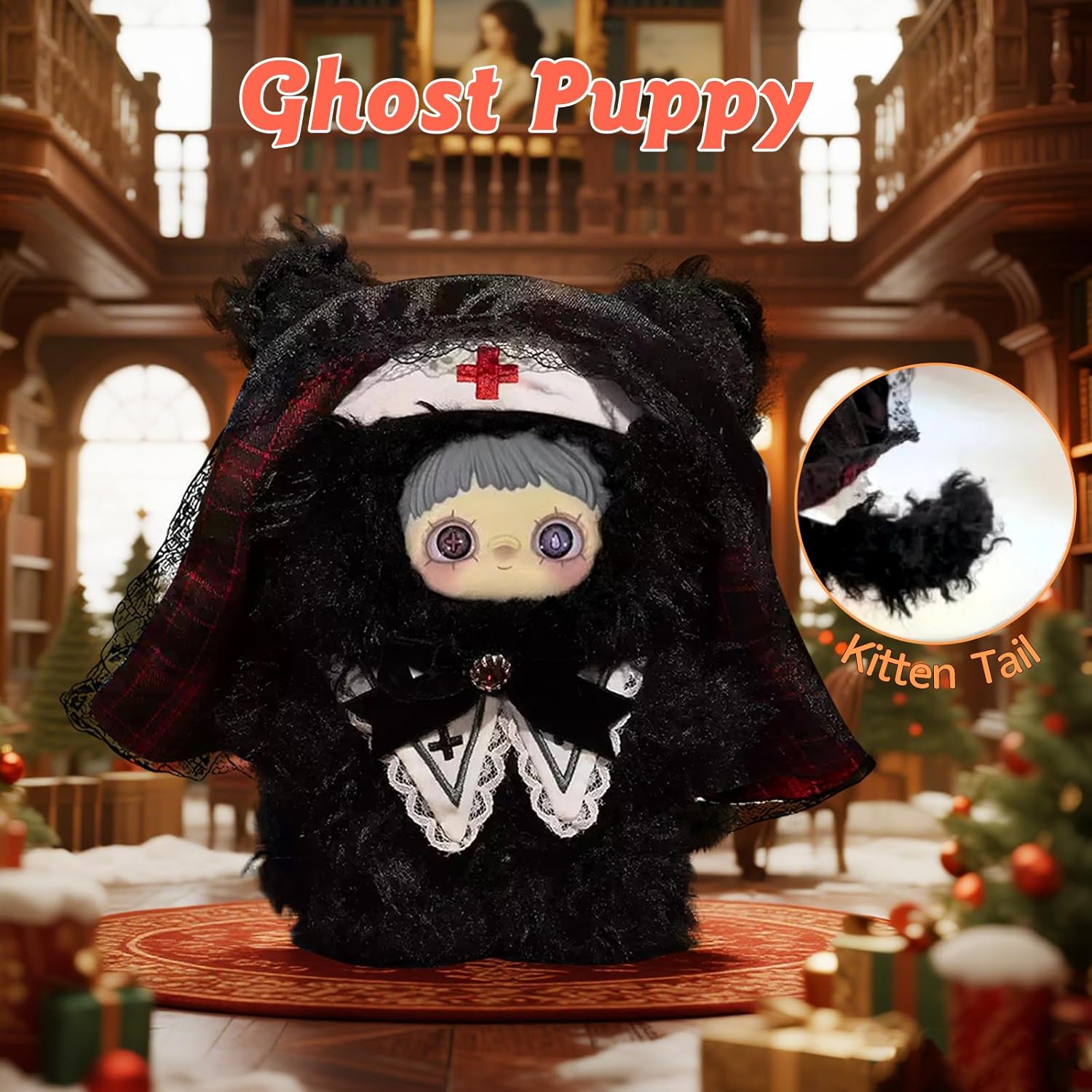 Plush Blind Box,Maymei Christmas Weirdness Series Stuffed Blind Box Doll 1PC,Unique Designs Keychain & Bag Charm,Cute Anime Vinyl Plushies Collectible for Winter (Random 1PC)
