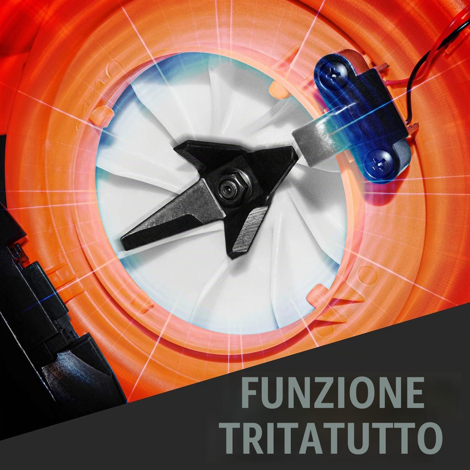 BOUDECH NIUP 26 - Soffiatore aspiratore 26cc trituratore di Foglie. Soffiatore 3in1 con Sacca di Raccolta da 40L. Motore a Scoppio 2 Tempi Euro V 7500 RMP