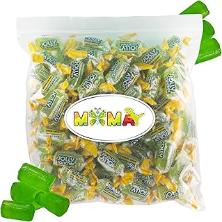 Bolsa a granel de caramelos duros de manzana verde 1.5 libras – Hechos a partir de caramelos Jolly Rancher – Reenvasados por Mima Mima – Envueltos individualmente, libres de gluten, ideales para