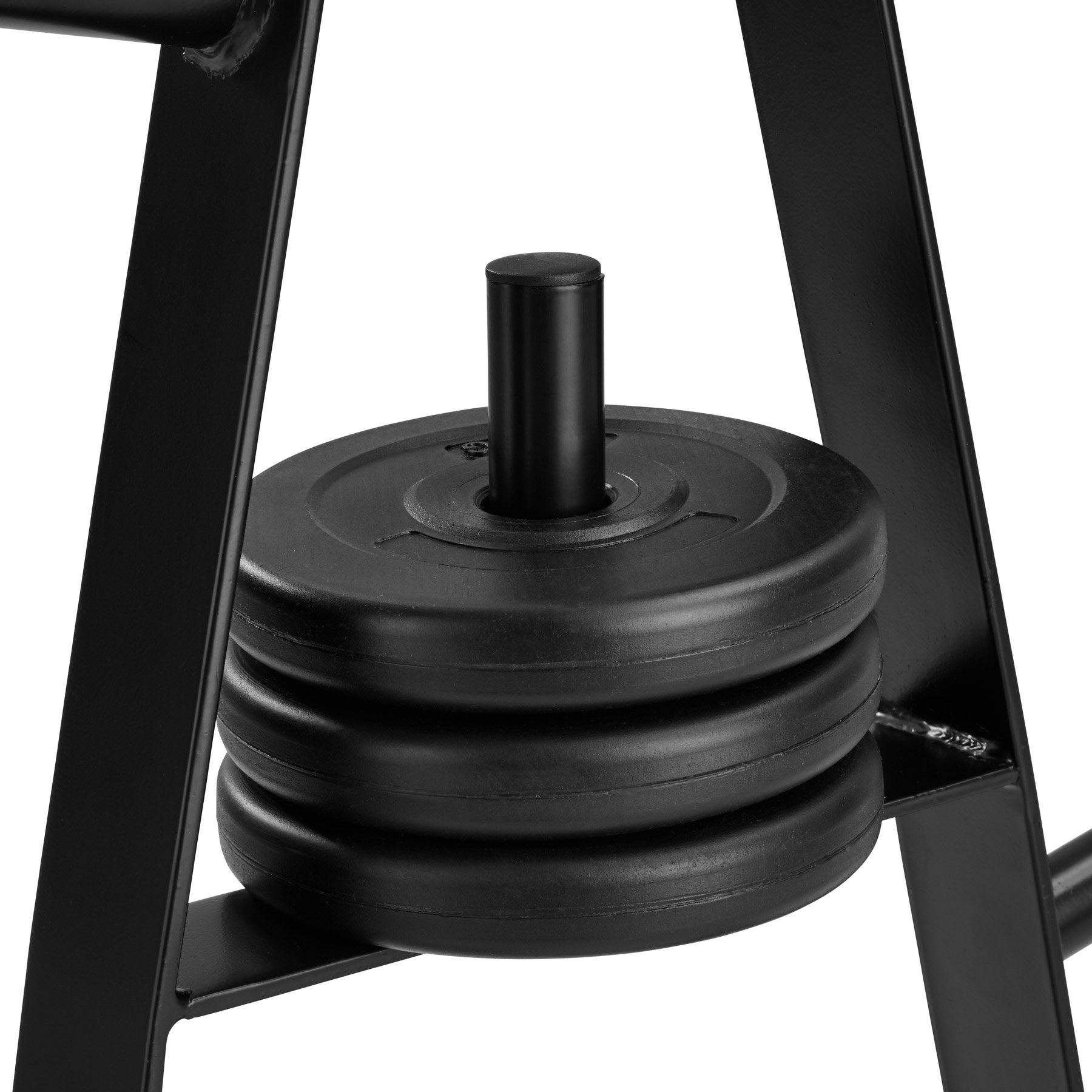 tectake® Rastrelliera Porta Dischi 67x38,5x91cm, Rastrelliera Pesi per Pesi Palestra, Manubri Palestra, Dischi, Pesetti, Portata 200 kg, Home Gym, Accessori Fitness, Workout, Allenamento a Casa - Nero