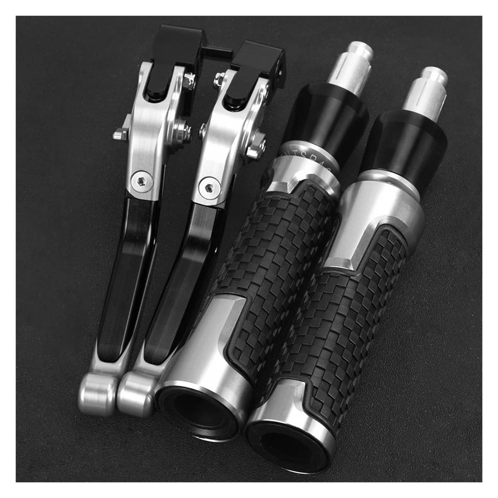 Wajuhjk Silver Motorcycle Accessories Brake Clutch Levers Handle Handlebar Grip Ends For Nc700 Nc700s Nc700x 2012-2013(Silver)