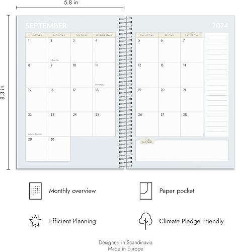Miniatura 4 de Burde Agenda 2024  Agenda diaria y semanal  Agenda de vida para hacer  Cierre de banda elástica, tapa dura  Agenda 2024  Vida organizada  18 de