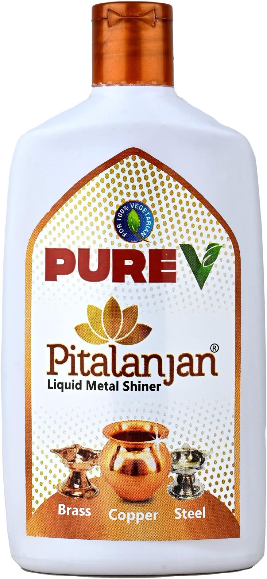 PureV Pitalanjan Cleaner 150 ml Copper & Brass Cleaner | Steel Aluminum Iron Cleaner Shinning Polish Liquid Cleaning Gel Liquid (Pack of 1)