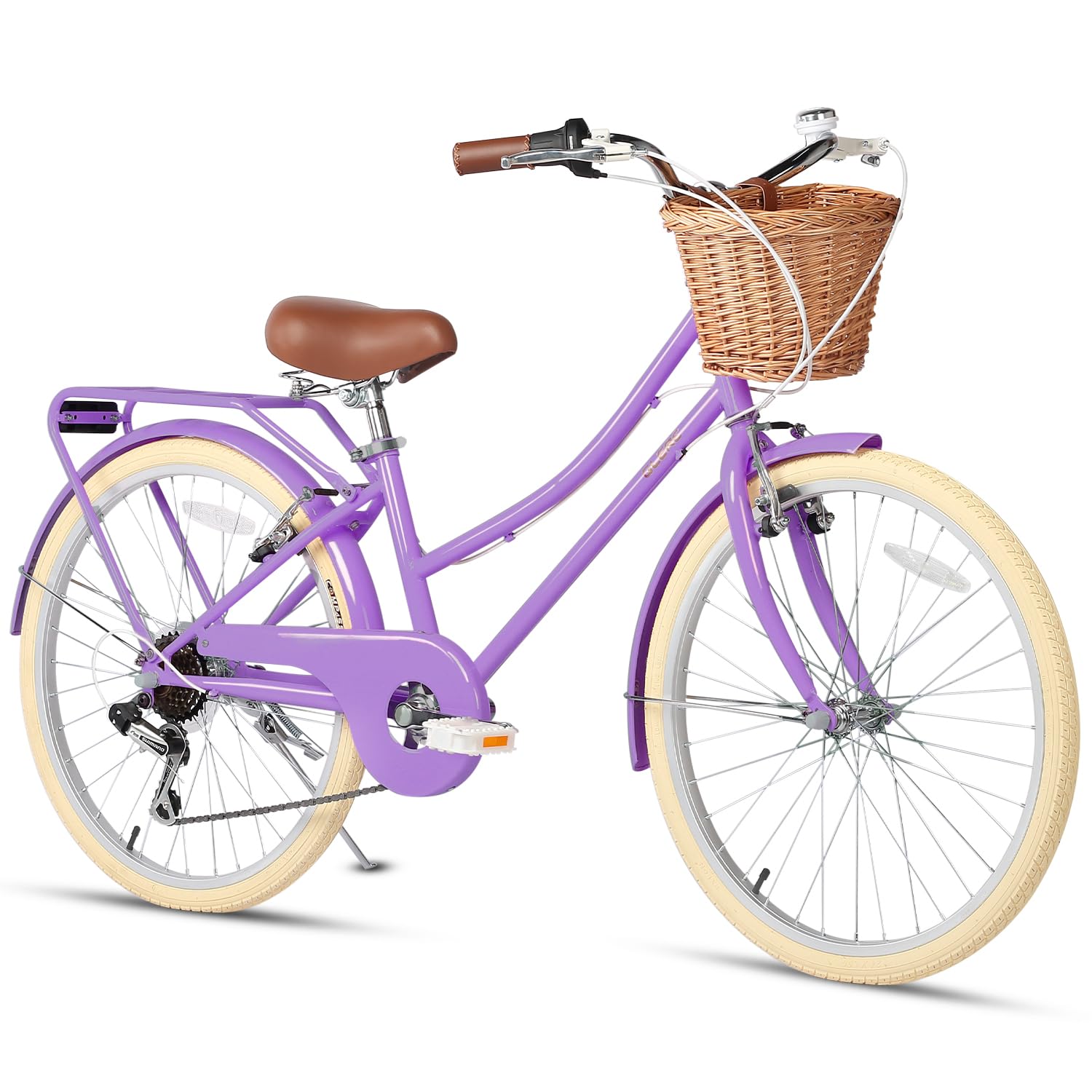 Glerc 20 24 26 Inch Beach Cruiser Bike for Over 6 Years Old Girls and Teen