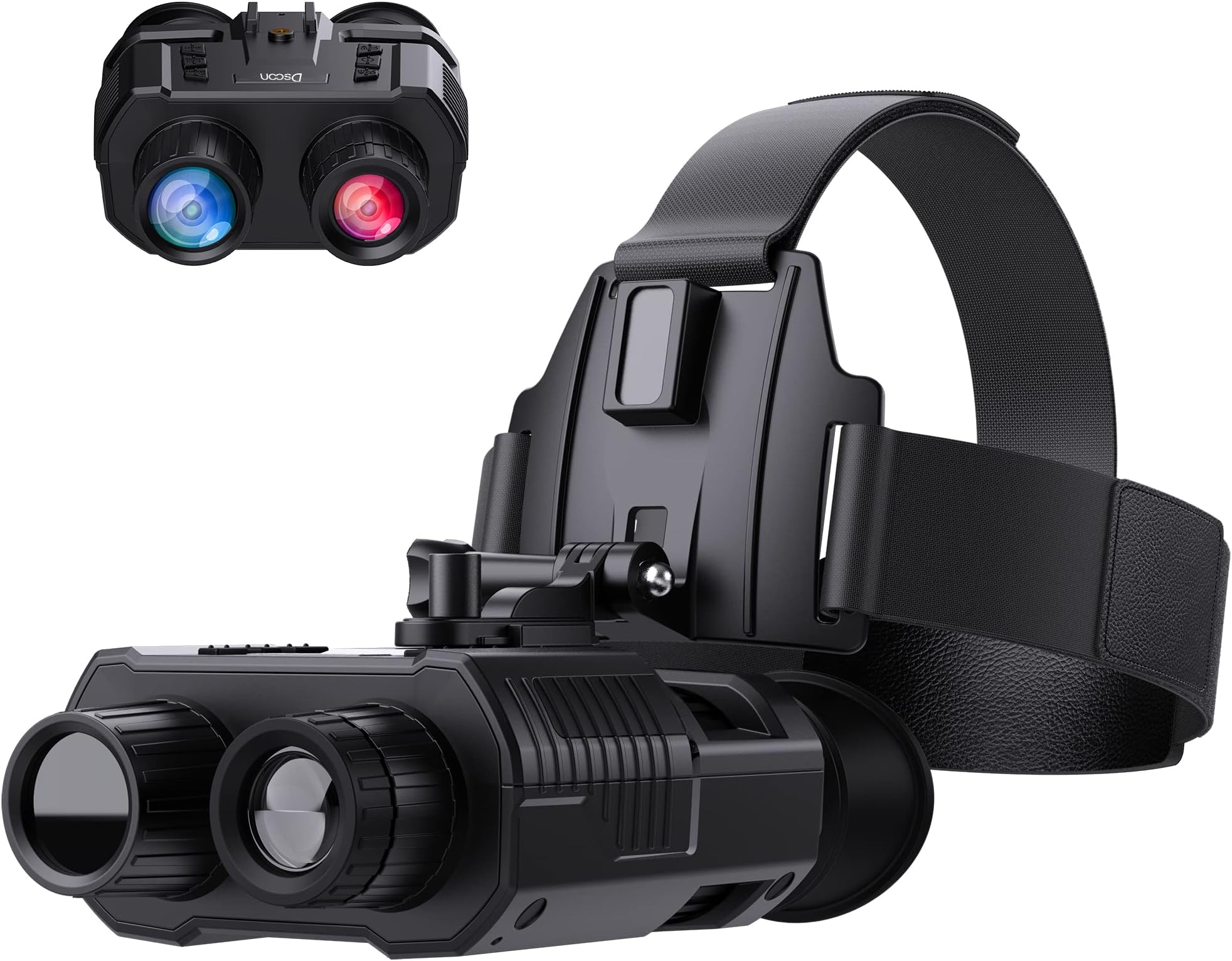 4K Handsfree Night Vision Goggles, Night Vision Binoculars with Head Strap, Digital Infrared Goggles with Screen for Viewing 984ft/300m in 100% Darkness,FHD Video for Hunting & Surveillance