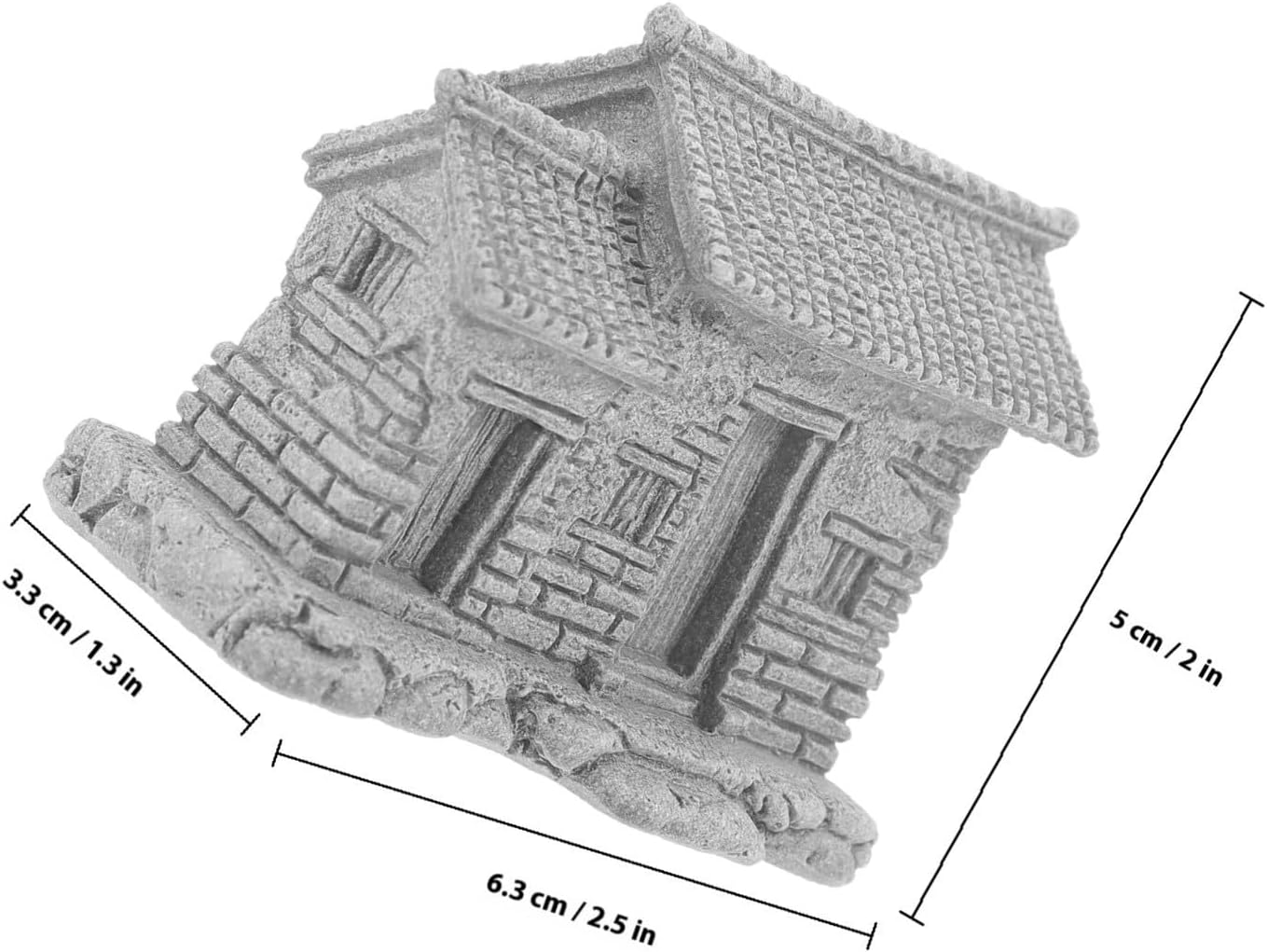VICASKY Micro Decor Model Chinese House Landscaping for Garden Balcony