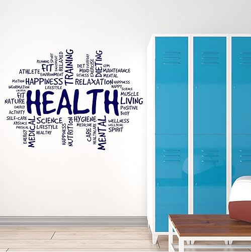 Miniatura 3 de Vinilo adhesivo para pared, diseño de nube, sala médica, relajación, spa, decoración grande (ig6159) (XL 45 x 62 pulgadas, negro mate)