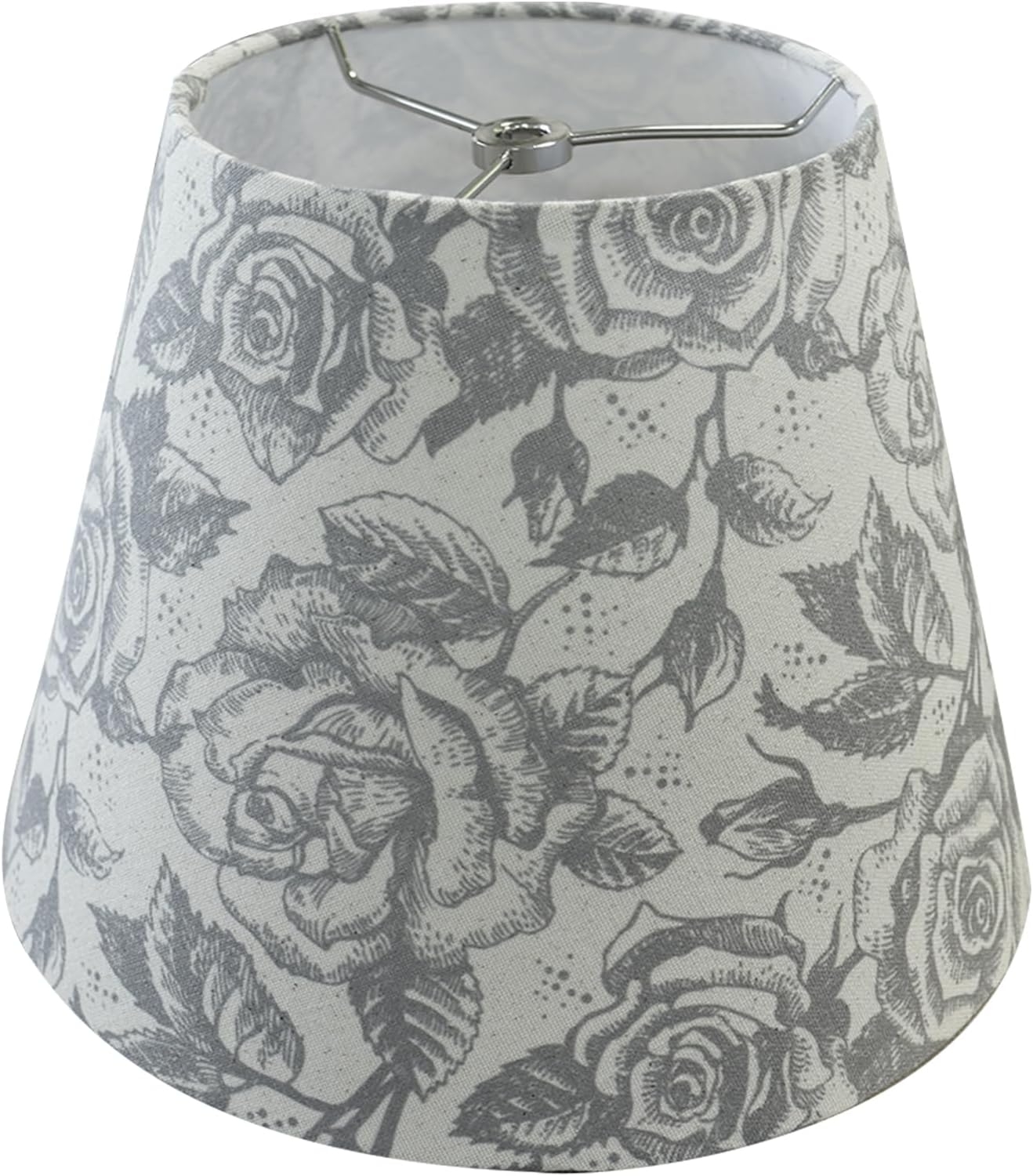 TOOTOO STAR Printed Floral Lampshades, 6"x10"x7.5" inches Small Lamp Shades for Table Lamps & Wall Lamps, Modern Bell Lampshade Replacemnt