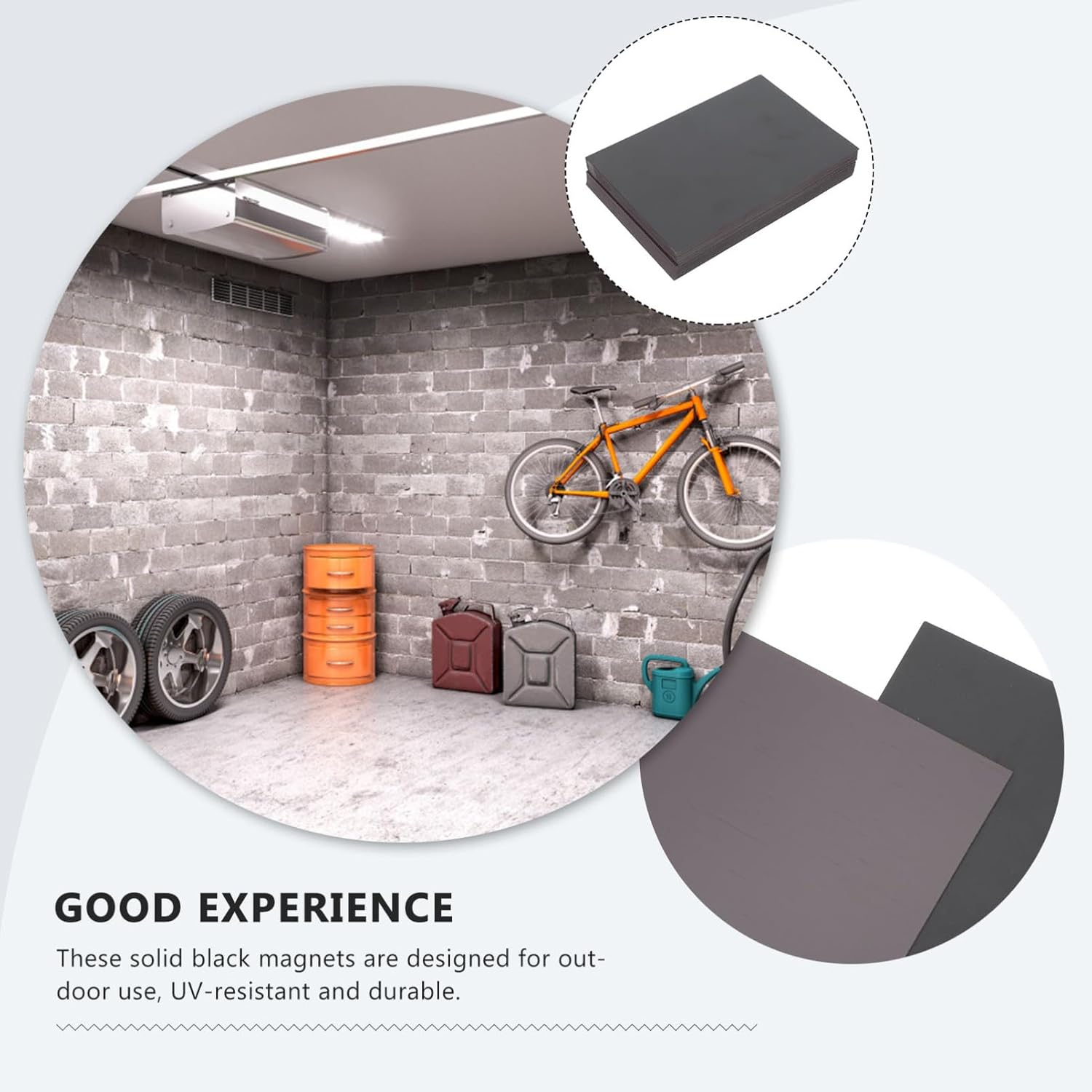 32pcs Faux Magnetic for Garage Doors Rubber Magnetic Sheets Easy to Install Weather Resistant Soft Magnets for Decorative Window Effects