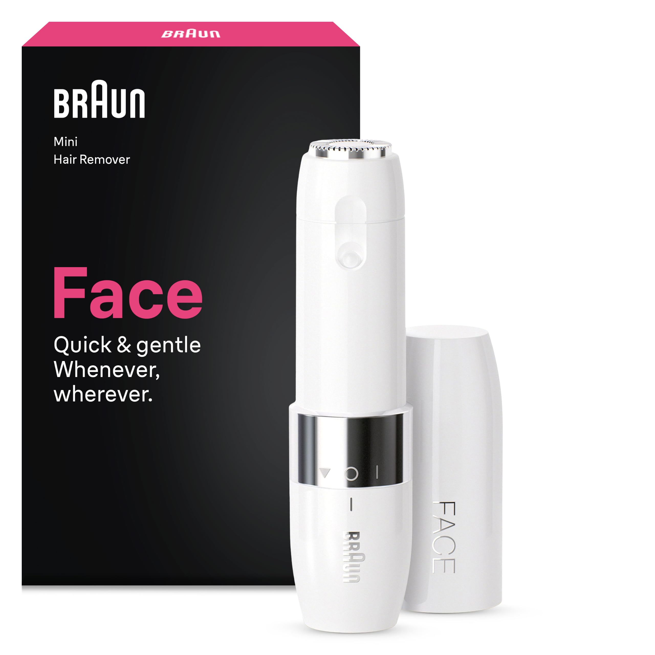 Braun Mini Facial Hair Remover for Women, FS1005, White