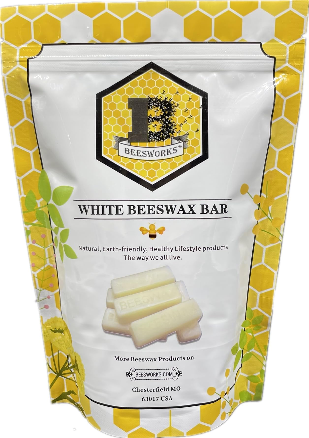 White Beeswax Bars (6 oz) | 100% Pure, Cosmetic Grade, Triple-Filtered Beeswax for DIY Skin care, Lip Balm, Lotion and Candle Making (1 oz Bars - Pack of 6)