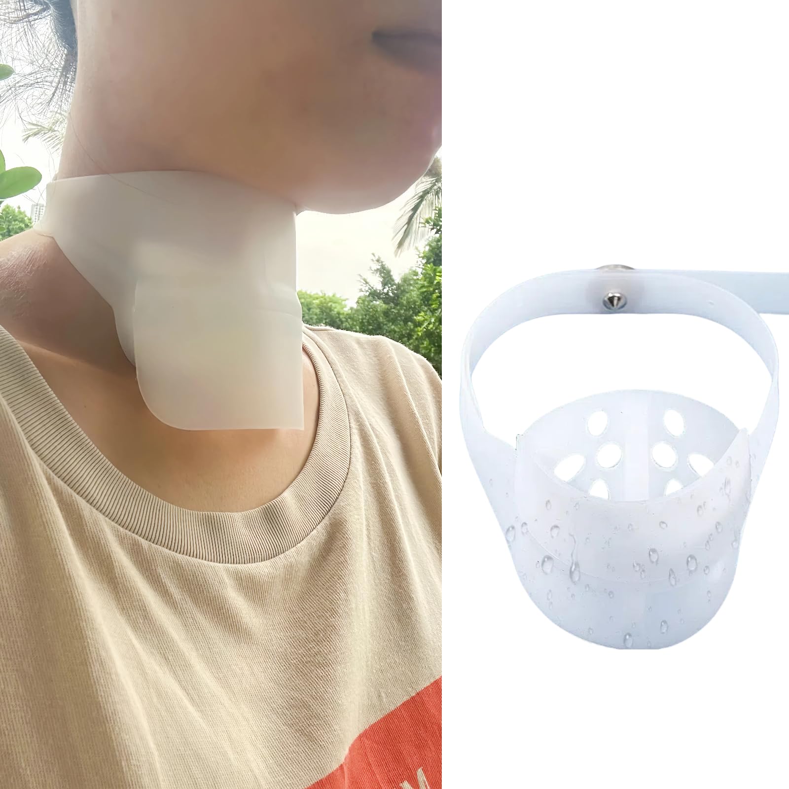 Osłona prysznicowa do tracheostomii po całkowitej laryngektomii, akcesoria do tracheostomii, osłona na strój prysznicowy, osłona stomii, wodoszczelna osłona do kąpieli po operacjach raka krtani