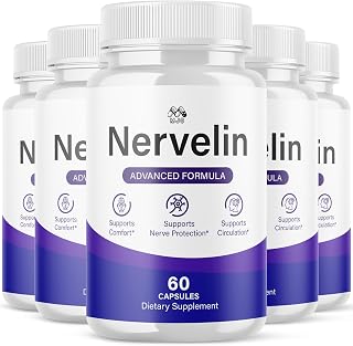 Nervelin Capsules, All Natural Nerve Supplement Pills 5-Pack, 300 Capsules | Nervelin Advanced Formula Vitamin Supplement Supporting Health and Wellness Naturally with Premium Ingredients