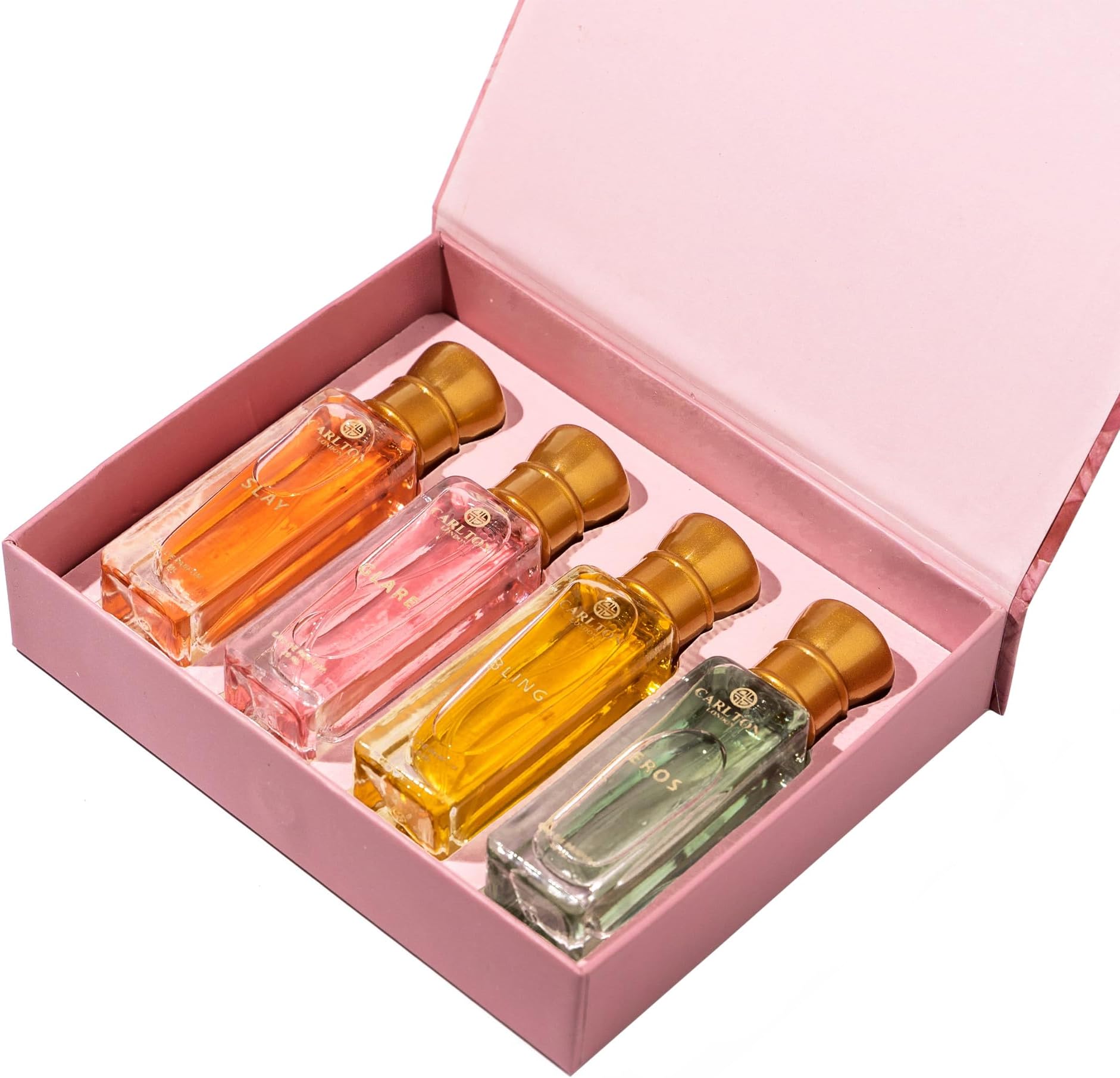 Dazzle Women Perfume Gift Set – 4×20ml Luxury Floral-Fruity Eau De Parfum for All-Day Wear | Long-Lasting, Elegant Fragrances | Gift for Women