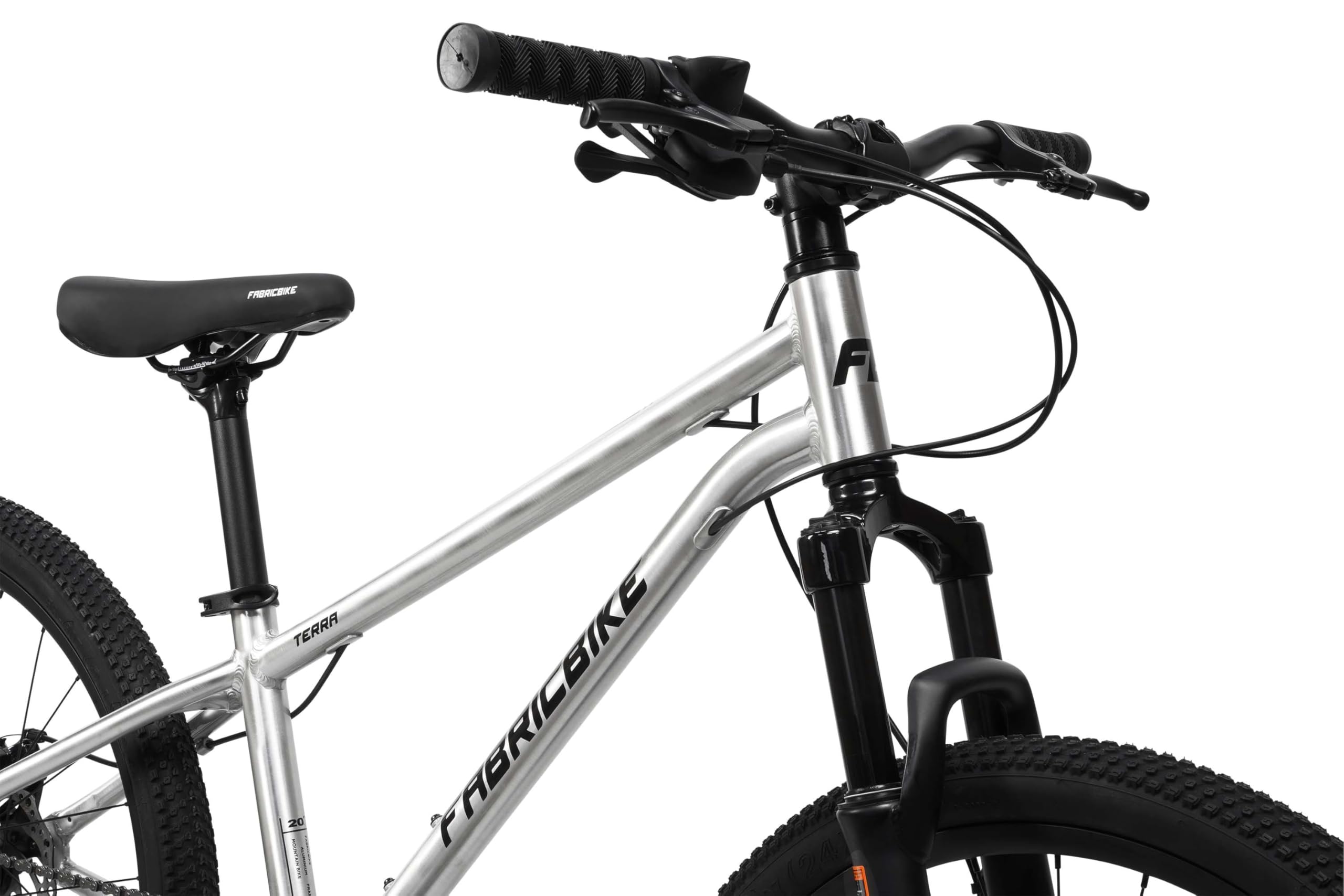 FabricBike Terra - Bicicleta de montaña de Aluminio 24 Pulgadas para niños de 8, 9, 10 y 11 años, Bicicleta MTB, Freno de Disco, Cambio de 7 velocidades, Suspensión Delantera.