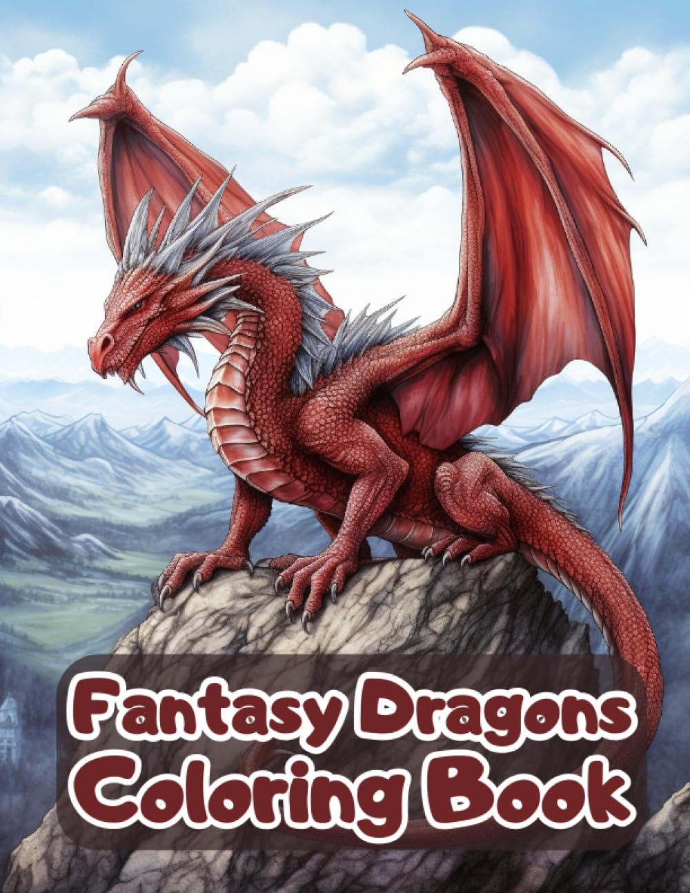 Fantasy Dragons Coloring Book: Mystic Dragons To Color For Kids, Teens & Adults