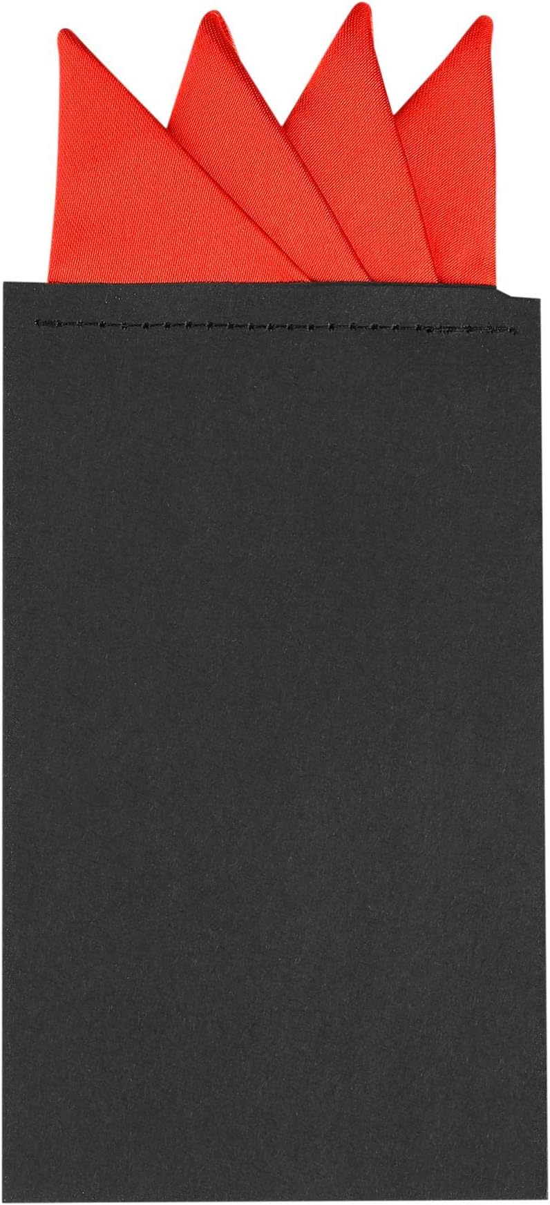 Allegra KMen's Pre-Folded Pocket Squares on Card Solid Triangles Suit Handkerchief