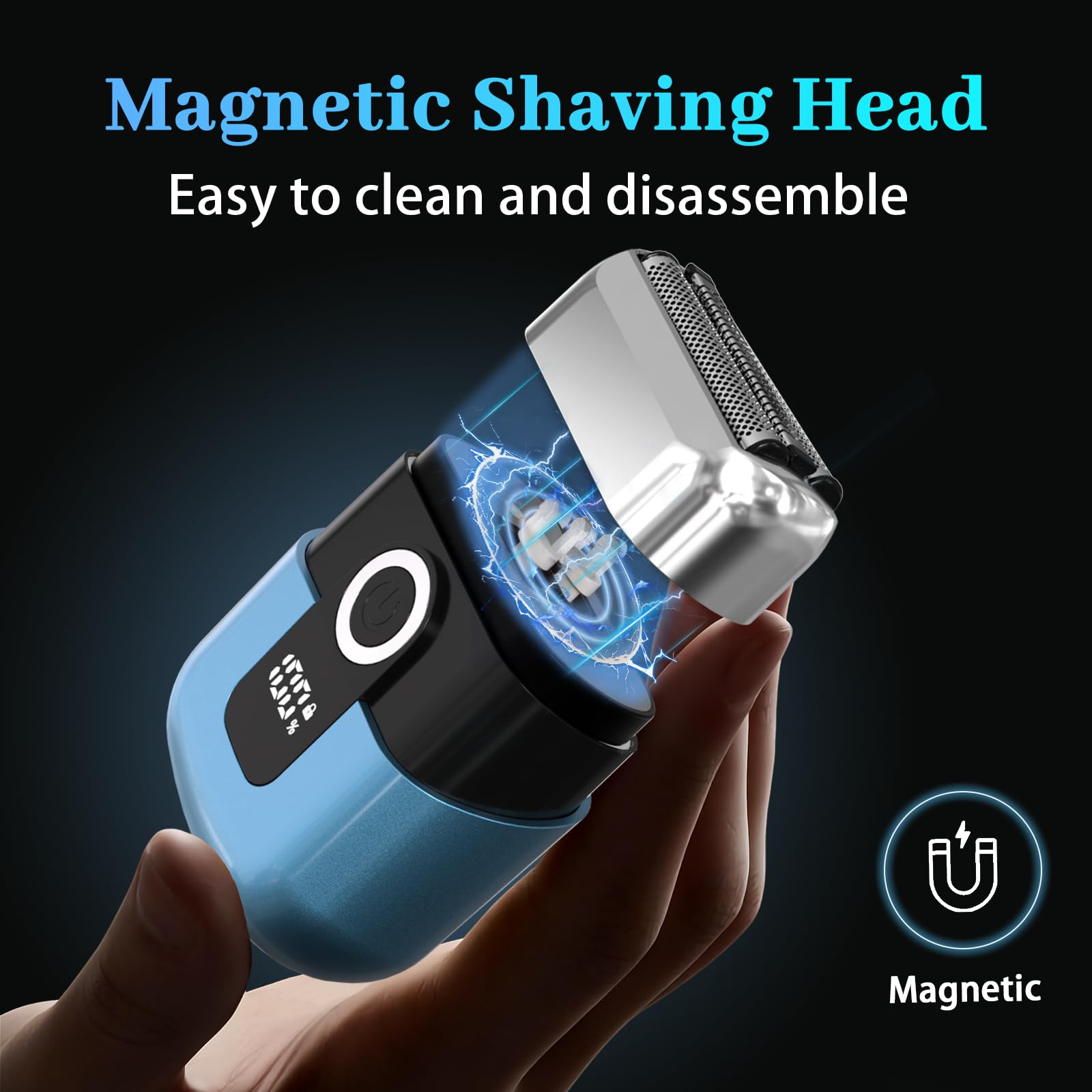 HENZILO Electric Foil Shaver for Men, Cordless Wet/Dry Razor