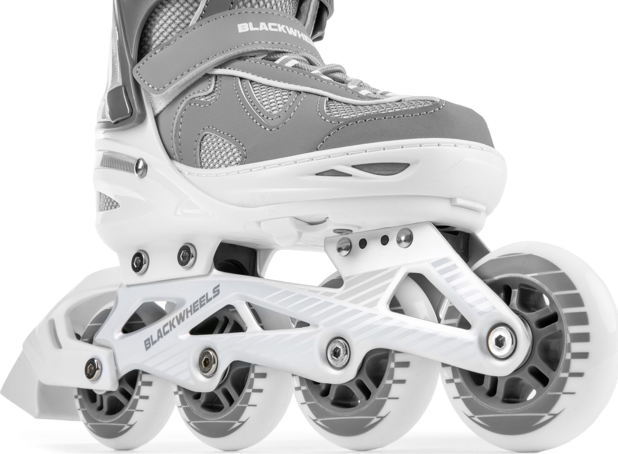 BLACKWHEELS Flex Pro Patines en línea Ajustables con chasis de Aluminio, rodamientos ABEC-7 y Sistema de Triple Cierre