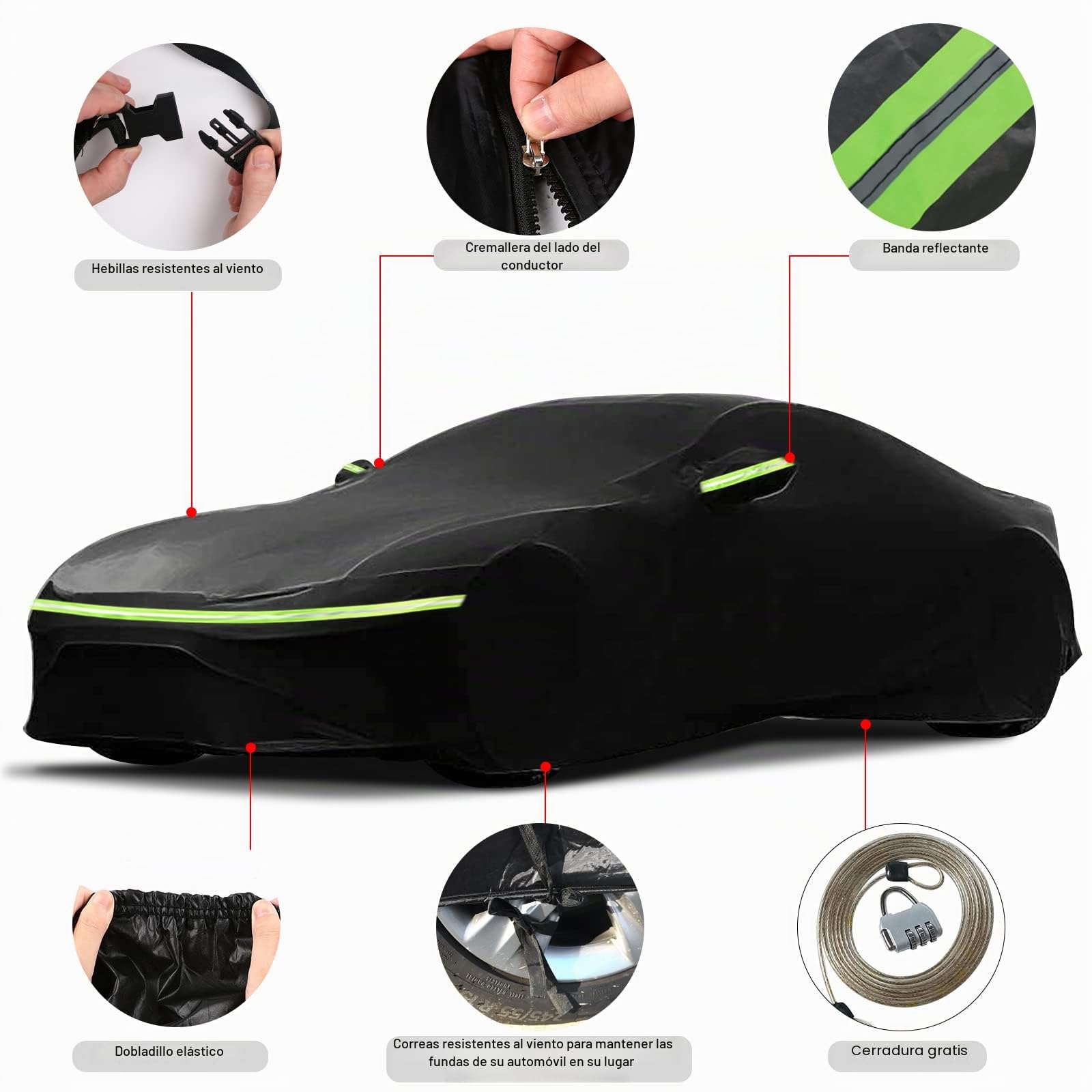 Funda Coche Reemplazo para Porsche 911 (Series 991/992/996/997) 1998-2024, Funda para Coche Exterior Cubre Coches Impermeable Transpirabl Coberturas Completas protección de Nieve, Lluvia, Polvo