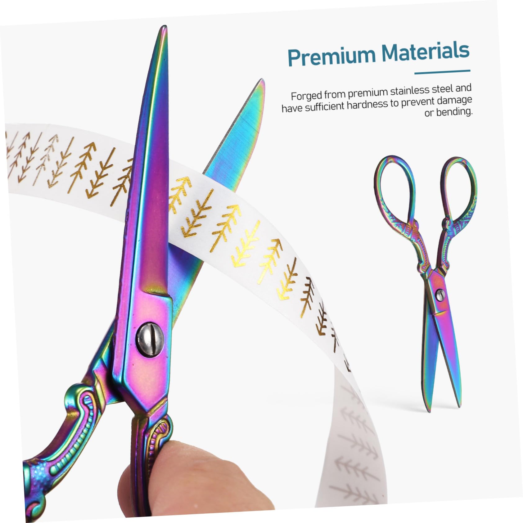Tijeras de Costura Acero Inoxidable para Trabajo Pesado Corte Preciso de Tela Tijeras Portátiles para DIY y Manualidades Casa