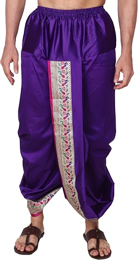 Rameshwaram Fabrics Men's Ready to Wear Dhoti Set