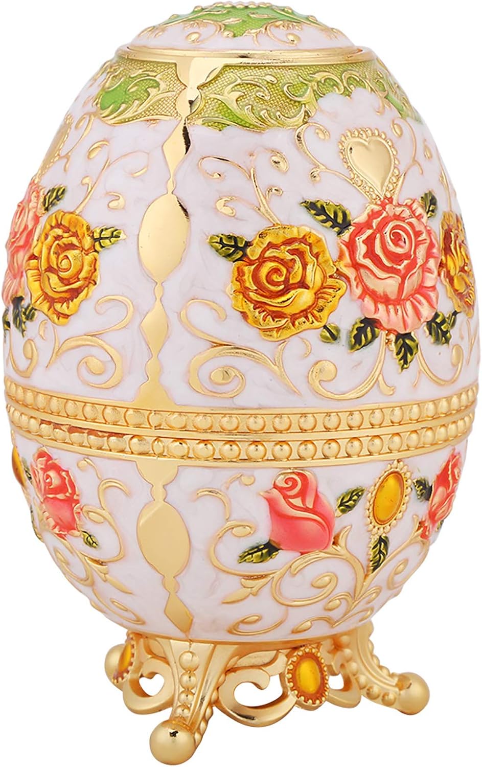 BBAUER Portable Retractable Toothpick Holder Flower Pattern 1pc Metal Tin Alloy Retro Automatic Popup Table Decor Sculptures (Color : Golden Flower)