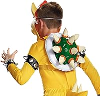 Vista 5 de Disfraz de Bowser para niños, traje oficial de Nintendo Super Mario Bros Bowser