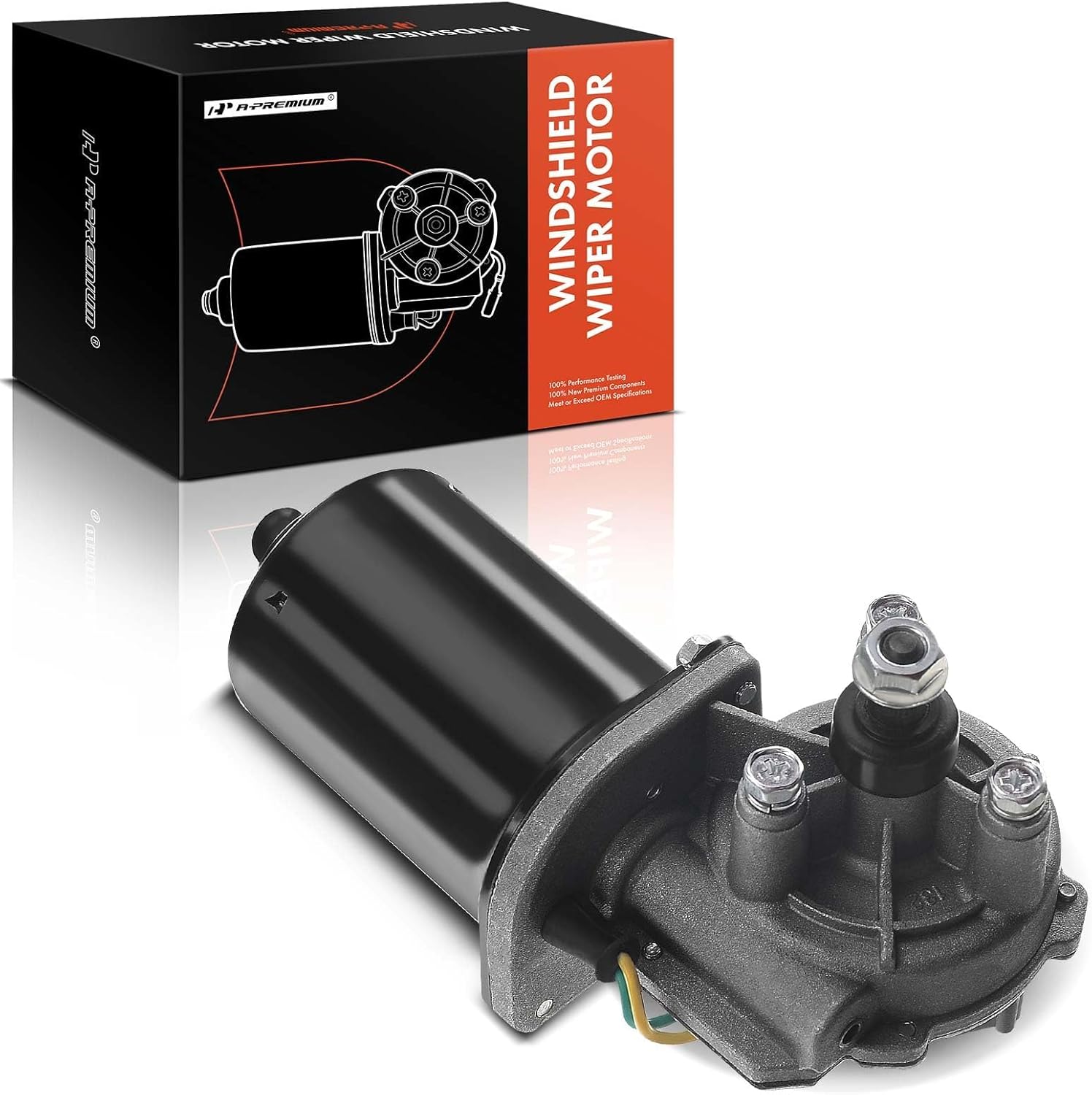 A-Premium Front Windshield Wiper Motor Compatible with Dodge Ram 1500 2500 3500, 1997 1998 1999, 4-Pin