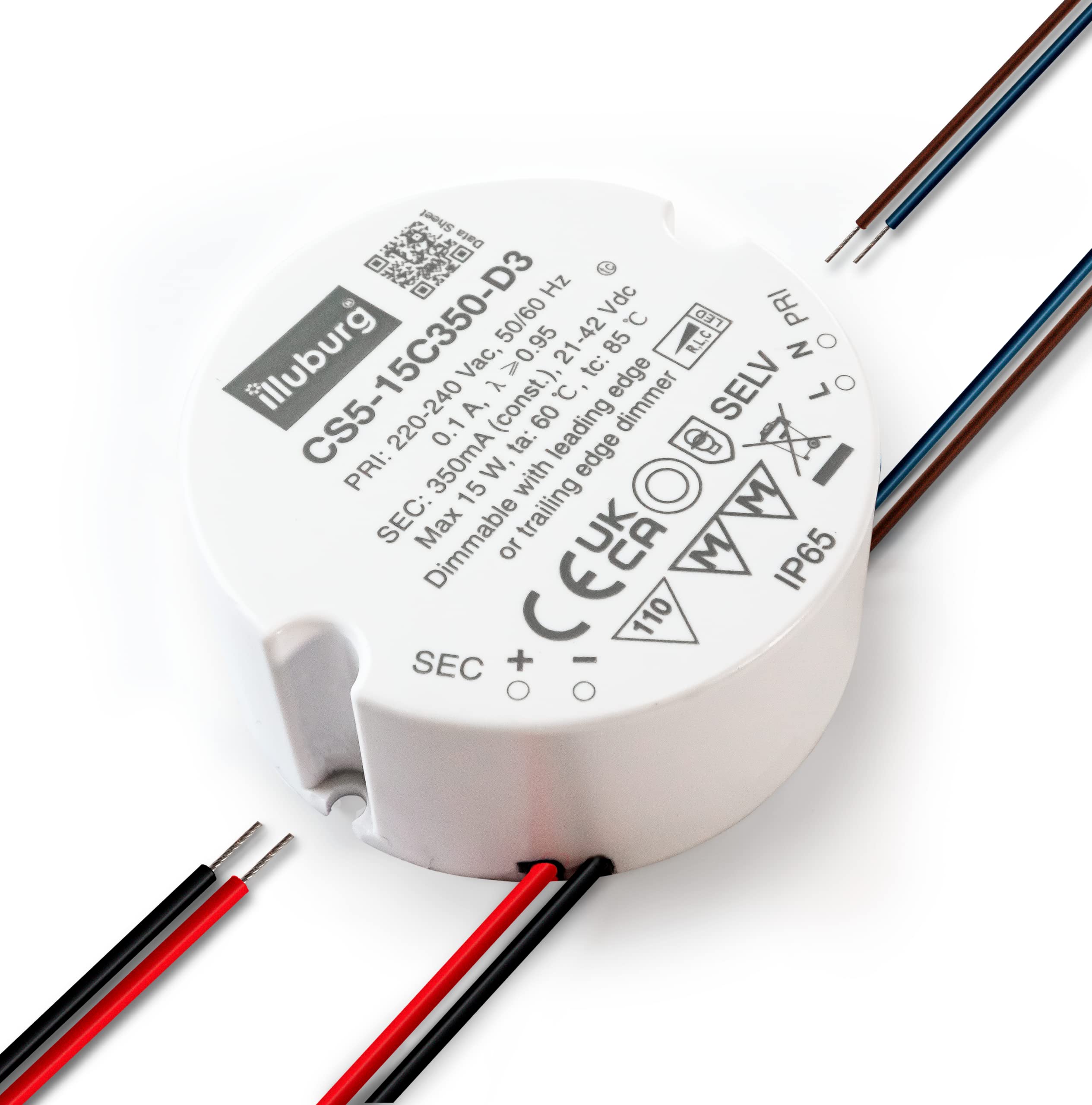 illuburg LED Driver Dimmable TRIAC 350mA Constant Current 7.5W - 15W Flickerfree LED Power Supply Transformer โ image 1