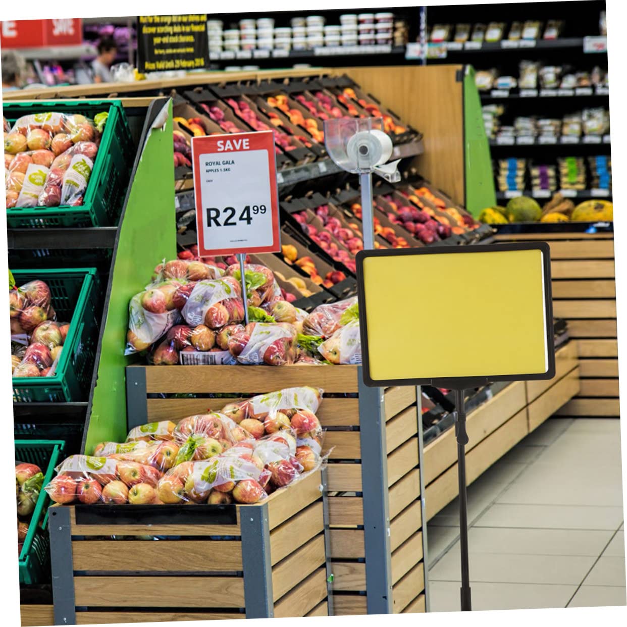 iplusmile 2 Stück Verstellbare Preisschildhalter Wiederverwendbare Tischaufsteller für Supermarkt und Verkaufsstellen Leichter und Tragbarer Preisschildständer zur Warenpräsentation