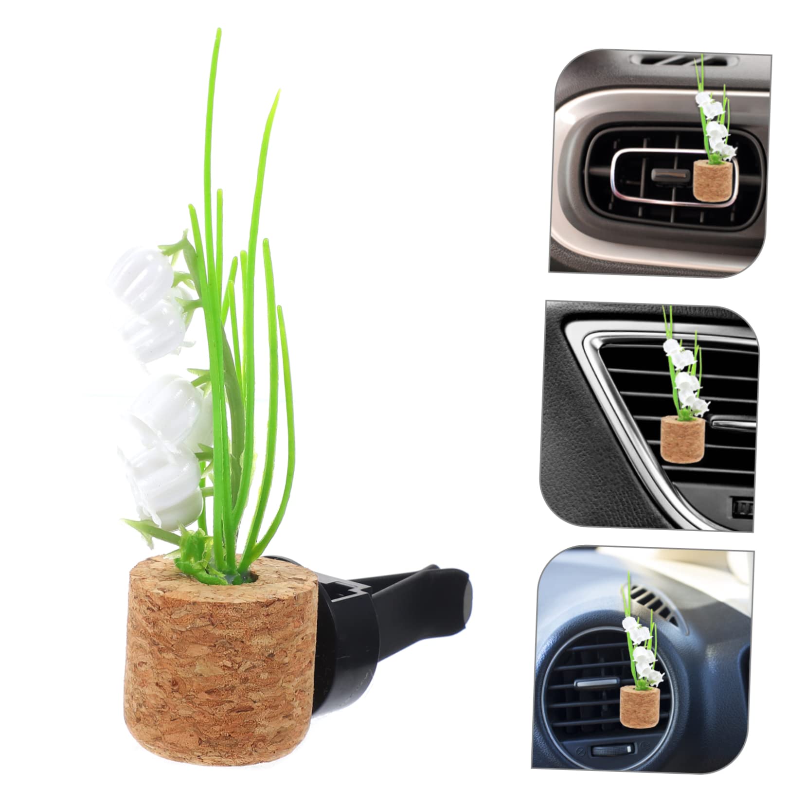 ULTECHNOVO 5pezzi Clip Per Aria Auto Con Design Creativo Decorazione Interna Per Auto e Casa Diffusore Simulazione Pianta Facile Da Usare e Duraturo