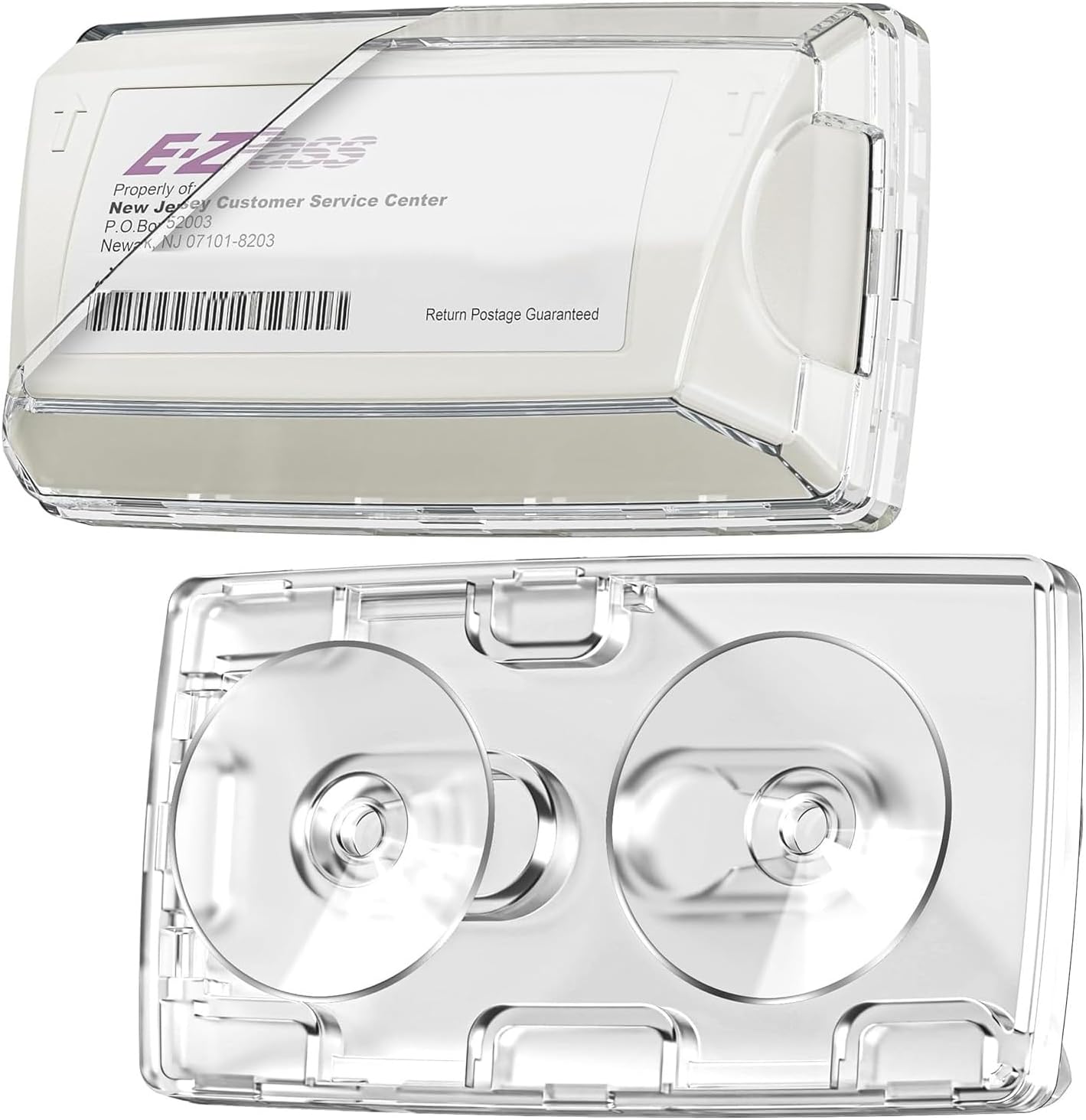 EZ Pass Holder for Windshield, Toll Pass Transponder Holder for EZ Pass/iPass, Ezpass Holder with Strong Suction Cups, No Adhesive, Easy Install and Remove