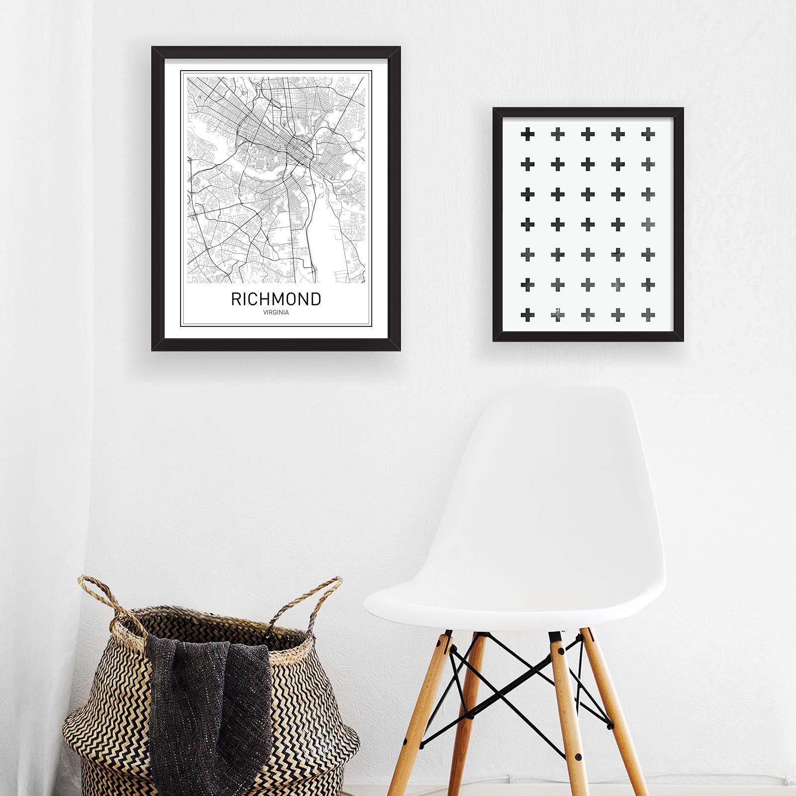 Buy Richmond Poster City Map Posters Richmond Map Virginia Print