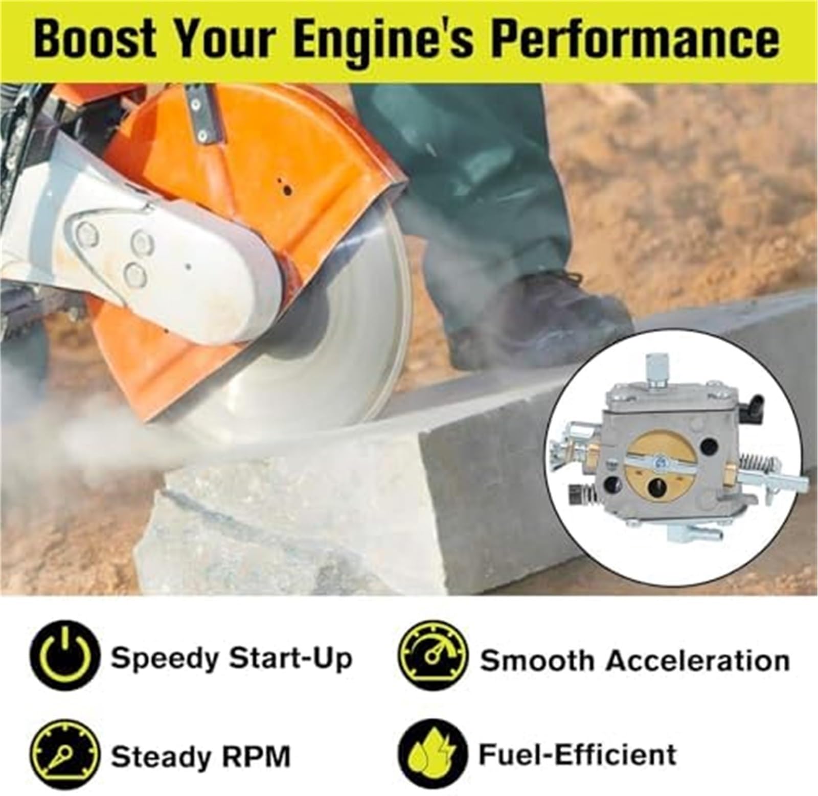 Zestaw do regulacji gaźnika TS400 z filtrem powietrza, do piły do ​​betonu STIHL, TS 400 HS-274E 4223-120-0600 Zestaw do regulacji filtra powietrza do sprzętu ogrodowego