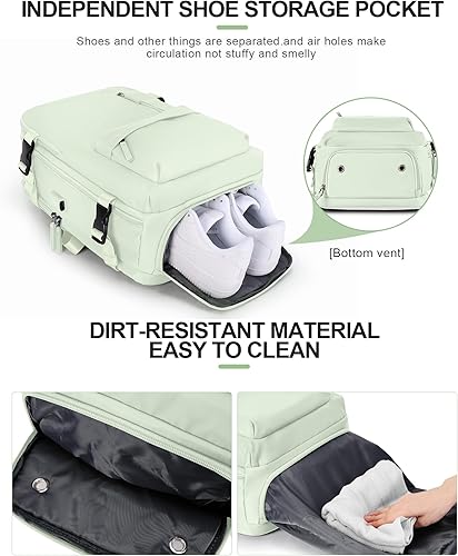 Miniatura 4 de Mochila de viaje grande para mujer, mochila de transporte, mochila de senderismo, mochila impermeable para deportes, escuela, portátil, mochila,